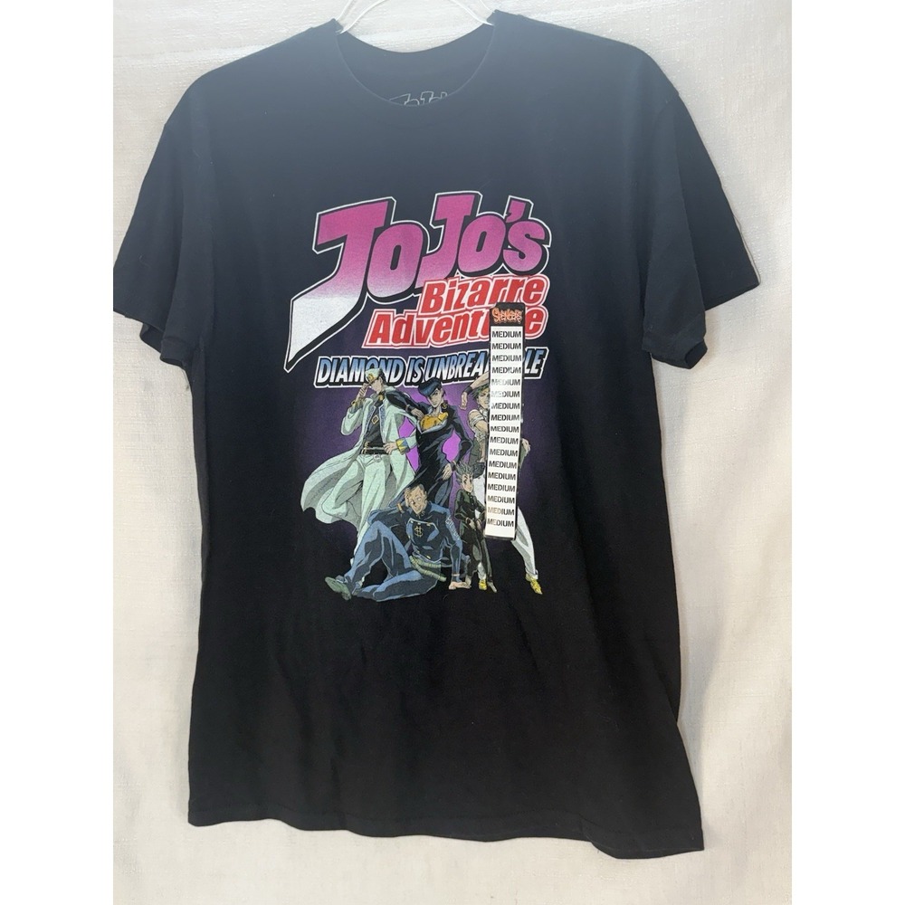 JoJo's Bizarre Adventure Diamond Is Unbreakable T-Shirt Black Graphic Size M NWT